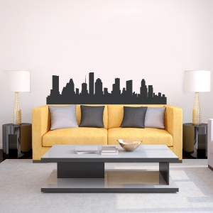 Houston Texas Skyline Vinyl Wall Art Decal