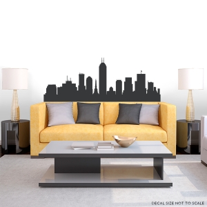 Indianapolis Indiana Skyline Vinyl Wall Art Decal