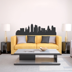 Kansas City Missouri Skyline Vinyl Wall Art Decal