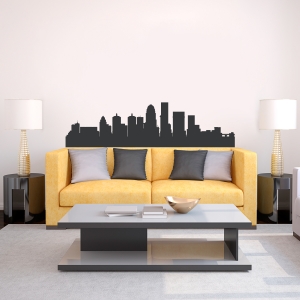 Louisville Kentucky Skyline Vinyl Wall Art Decal