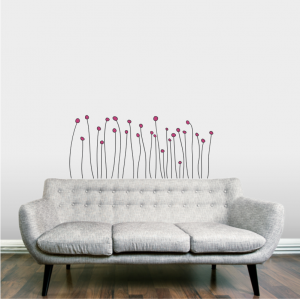 Dotted Flowers Wall Decal