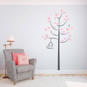 Doodle Love Tree Wall Decal