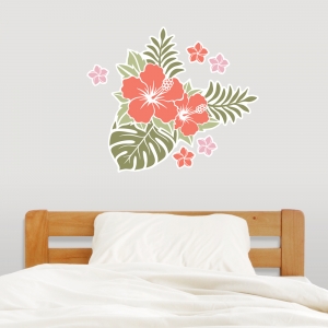 Hawaiian Flower wall decal