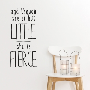 She Is Fierce Wall Quote Decal