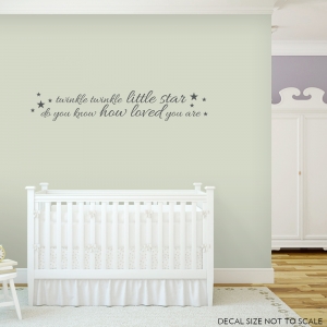 Twinkle Twinkle Little Star...Wall Quote Decal