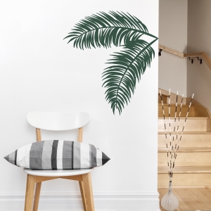 Palm leaves wall decal