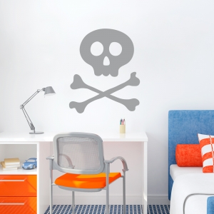 Skull & bones Wall Art Decal