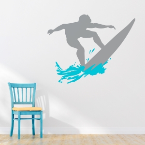 Surfer Dude Wall Decal