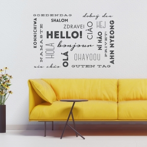Hello Wall Words Wall Quote Decal