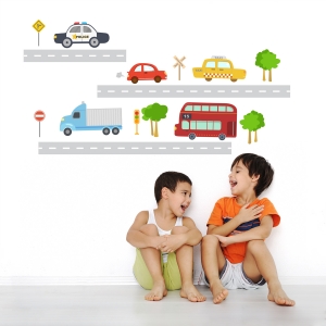 Transportation Fun Printed Wall Decals