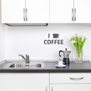 I Love Coffe Wall Decal Quote