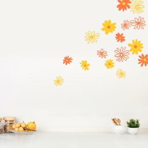 Daisy Flowers Wall Art Decal