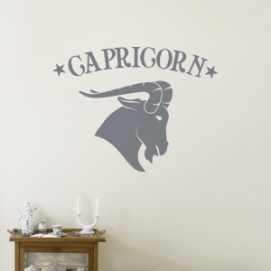 Capricorn Zodiac Sign Wall Decal