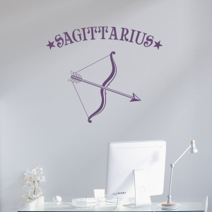 Sagittarius Zodiac Sign Wall Decal