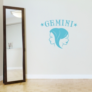 Gemini  Zodiac Sign Wall Decal