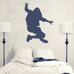 Jumping Hip Hop Dancer Wall Decal