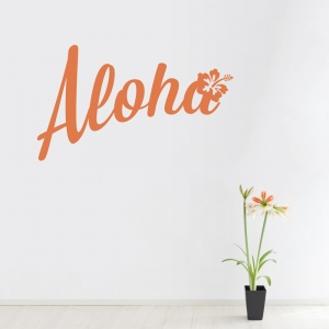 Aloha Wall Quote Decal