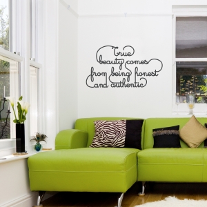 True Beauty Wall Quote Decal