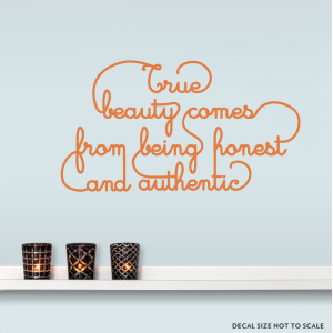 True Beauty Wall Quote Decal