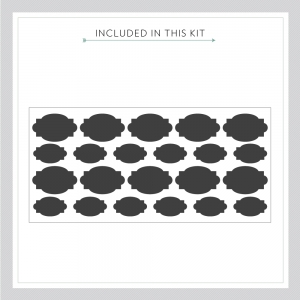 Chalkboard Labels Wall Decal Kit
