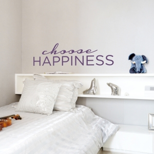Choose Happiness Wall Decal Quote