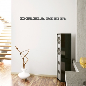 Dreamer wall decal quote