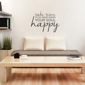 Take Time Wall Quote Decal