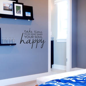 Take Time Wall Quote Decal