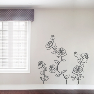 Climbing Roses Wall Decal