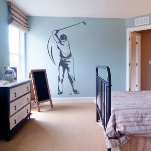 Golfer Wall Art Decal