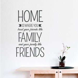 Home Is Where...Wall Quote Decal