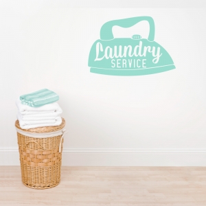 Laundry Service Wall Art Decal