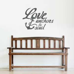 Love Anchors The Soul Wall Quote Decal