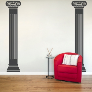 Roman Columns Wall Decal