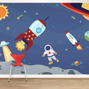 Space Adventures Wall Mural