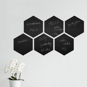 Hexagon Chalkboard Wall Decal