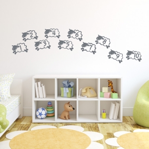 Counting Sheep Wall Art Decal