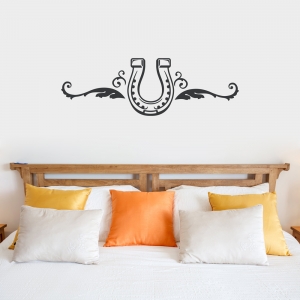 Black Horseshoe Wall Art Decal