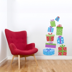 Christmas Gifts Printed Wall Decal