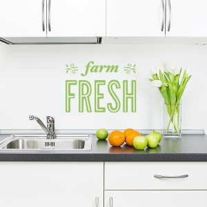 Farm Fresh Wall Quote Decal