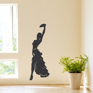 Female Tango Dancer Wall Decal