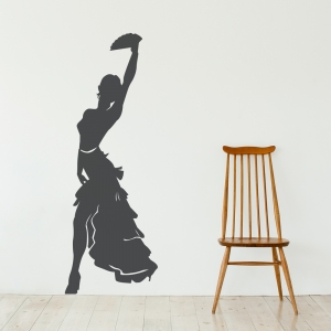 Female Tango Dancer Wall Decal