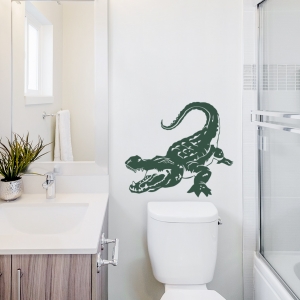 Realistic Alligator Wall Decal