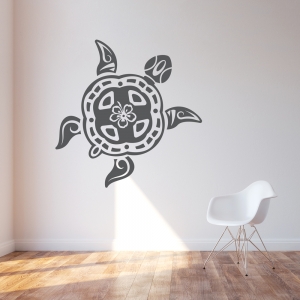 Tribal Turtle Wall Decal