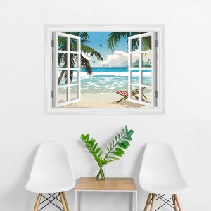 Tropical Window Mural
