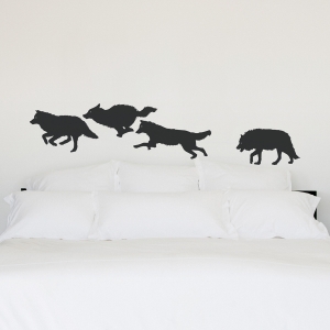 Wolf Pack Wall Decal