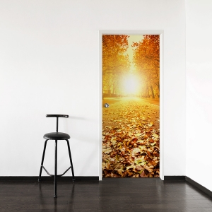 Fall Path Door Mural