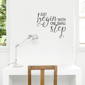 One Small Step Wall Quote Decal