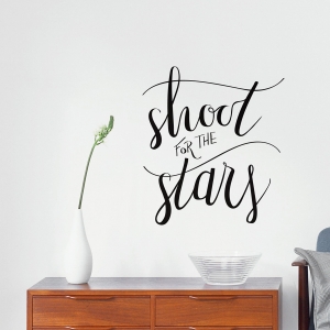 Shoot For The Stars Wall Quote Decal