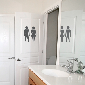 Bathroom Icon Wall Decal